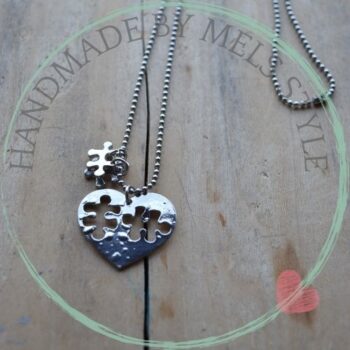 Ketting met hart bedel