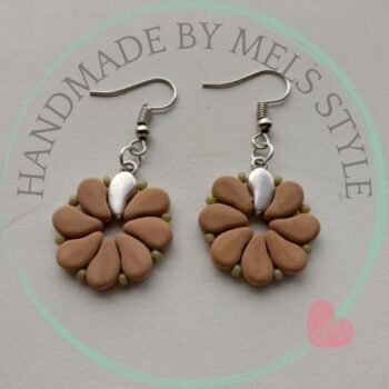 Handgemaakte oorbellen flowers