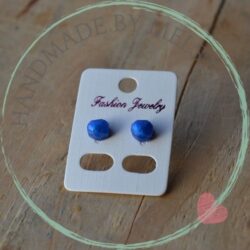 Handgemaakte hars oorbellen blauw