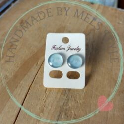 Handgemaakte oorbellen love blauw