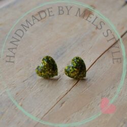 Handgemaakte hars oorbel studs