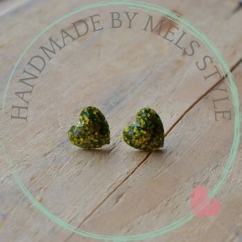Handgemaakte hars oorbel studs
