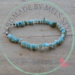 Handgemaakte natuursteen armband Amazonite