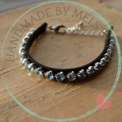 Handgemaakte geborduurde armband Brenda