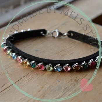 Handgemaakte geborduurde armband Milan