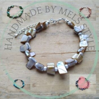 Handgemaakte armband schelpkraal Marly