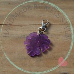 Handgemaakte sleutel & tassenhanger Leave