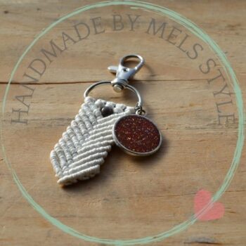 Handgemaakte sleutel & tassenhanger Fien