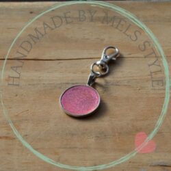 Handgemaakte sleutel & tassenhanger glitter