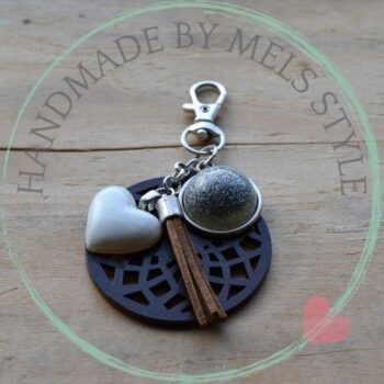 Handgemaakte sleutel & tassenhanger Maaike