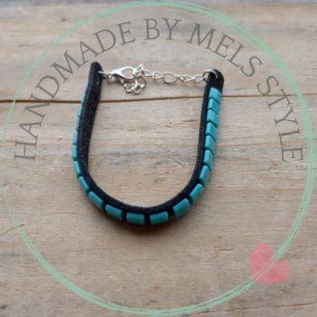 Handgemaakte geborduurde armband - Afbeelding 2