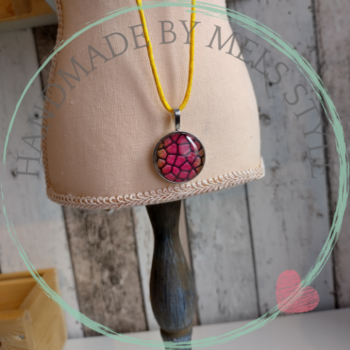 Handgemaakte ketting snake red - Afbeelding 2