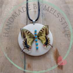 Handgemaakte ketting Butterfly