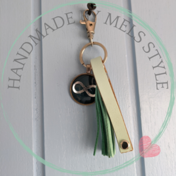 Handgemaakte sleutel & tassenhanger infinity - Afbeelding 3